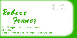 robert francz business card